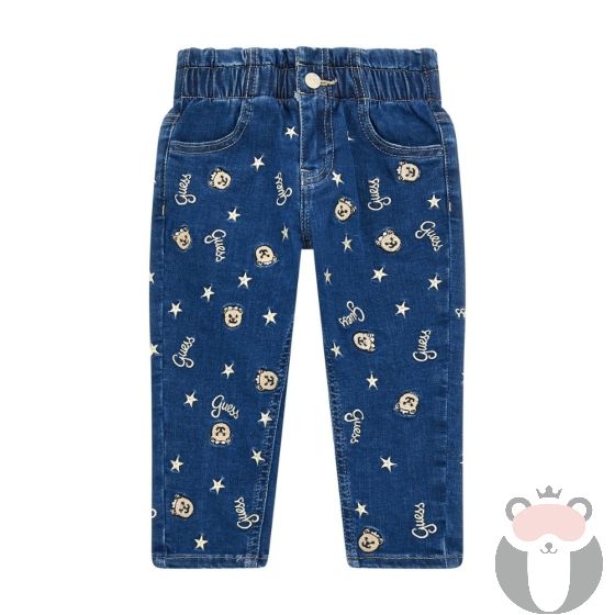 Guess Детски дънки BABY BEAR DARK WASH