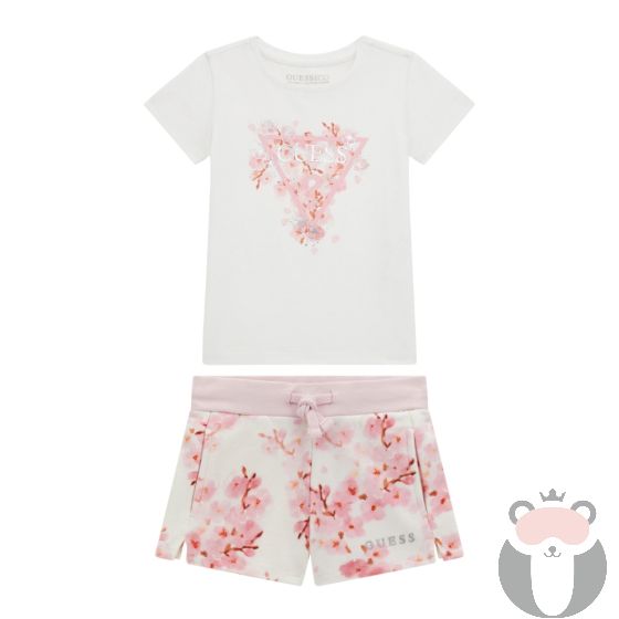 Guess Детски сет 2 части за момиче, CHERRY BLOSSOM PRINT