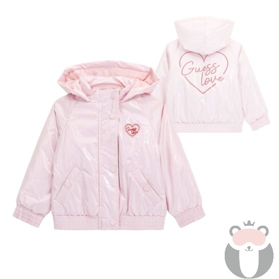 Guess Детско преходно яке Love Ballet Pink