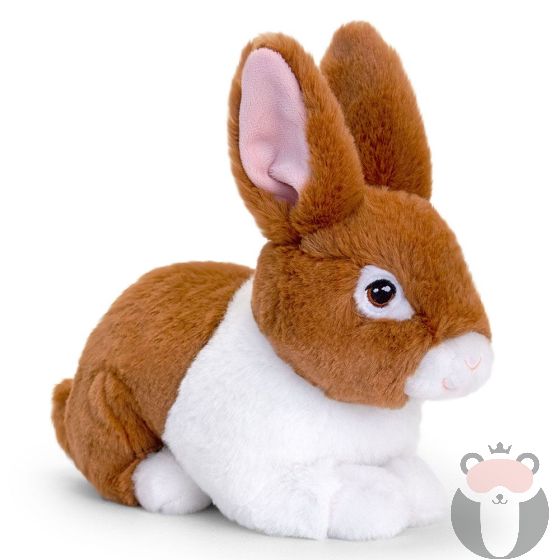 Кафяво зайче, екологична плюшена играчка от серията Keeleco, 25 см