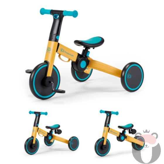 Kinderkraft Триколка 4trike 3в1, Yellow