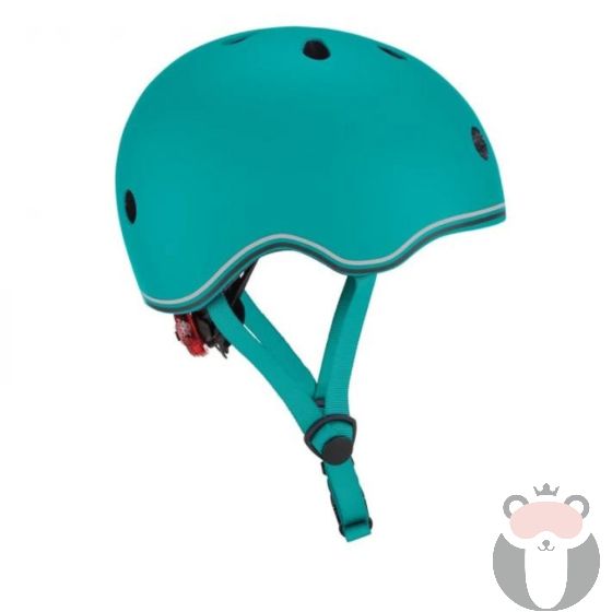 GLOBBER Детска каска за колело и тротинетка XXS/XS (45-51cm) - синьо-зелена