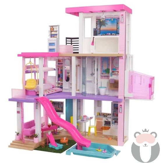 Комплект Mattel Barbie Къща на мечтите на 3 етажа