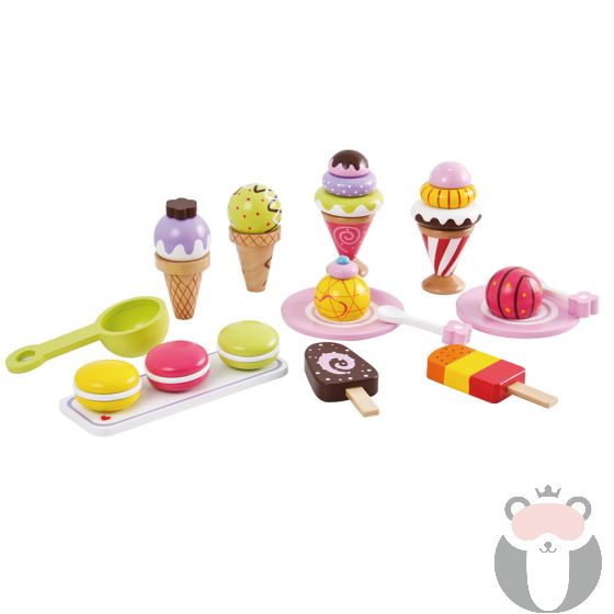 Комплект за игра, Сладоледи, Lelin Toys