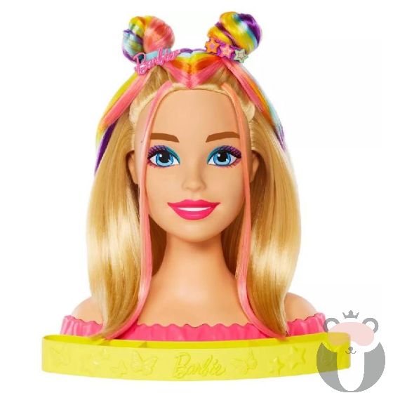 Кукла за прически Mattel Barbie Totally Hair Neon Rainbow Deluxe 20+ аксесоара