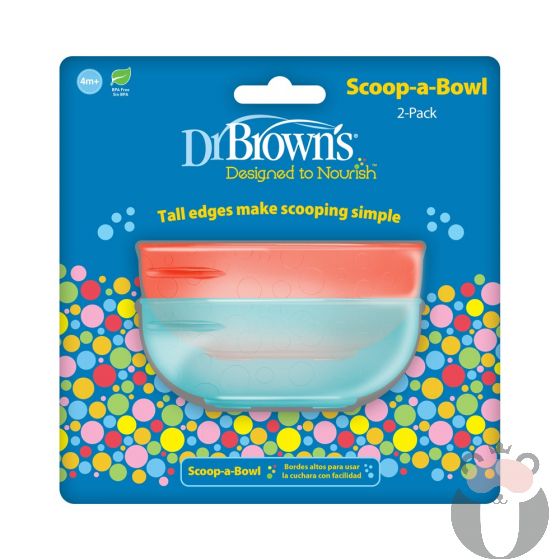 Купички за хранене Dr. Brown’s Scoop-a-Bowl 2бр./оп.