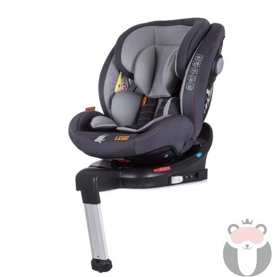 Chipolino Детско столче за кола 0-36 кг., ISOFIX, 360, Лего платина