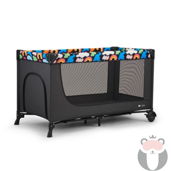 Kinderkraft Бебешка преносима кошара JOY 2, Happy Shapes