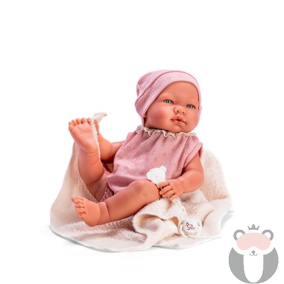 Asi, Кукла бебе, Мария, с розово боди и бежово одеяло