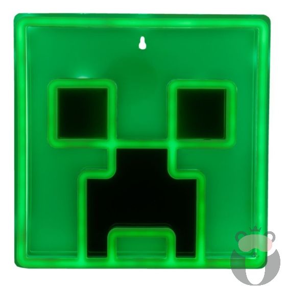 Minecraft Стенна лампа Neon Creeper