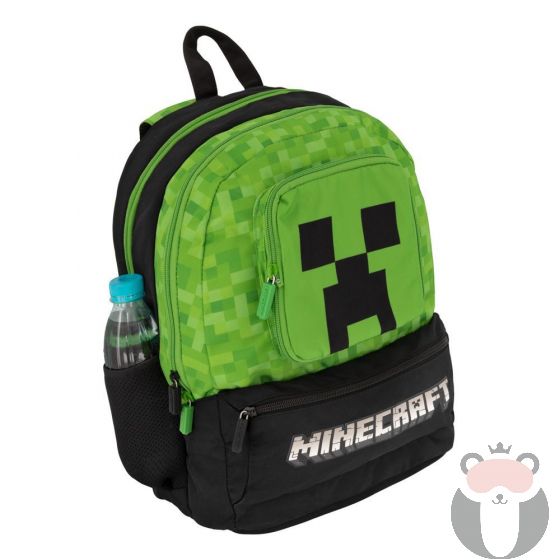 Minecraft Ученическа раница Creeper pixel