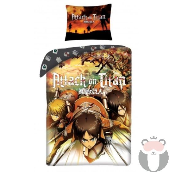 Детски спален комплект Attack on Titans AOT-6546BL