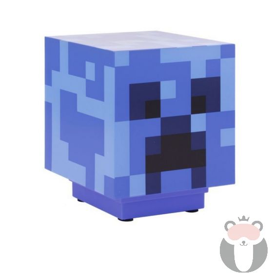  Minecraft Лампа Creeper синя