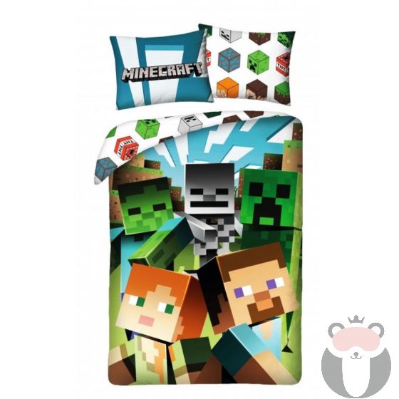 Minecraft Детски спален комплект 140 х 200 см. - Colour