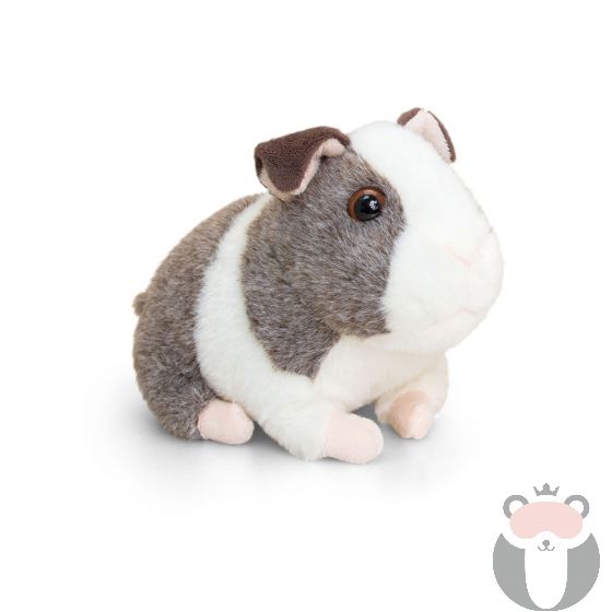 Плюшенa играчка Морско свинче със звук, 16 см., сиво, Keel Toys