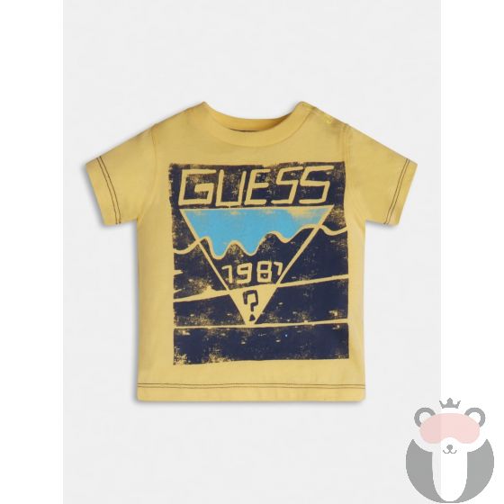 Guess детска жълта тениска за момче 1981 Guess