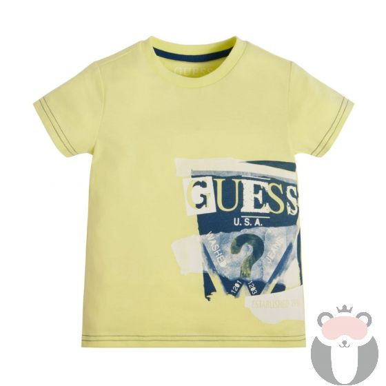 Guess Детска тениска за момче Smart Guess Vintage Lime