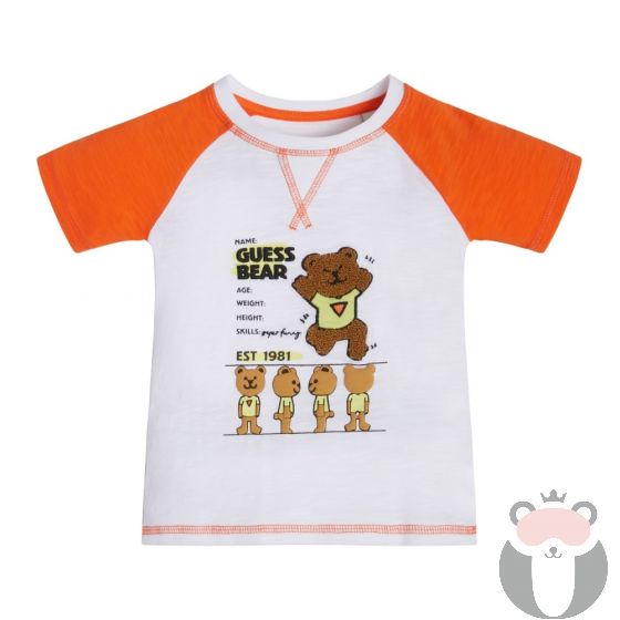 Guess Детска тениска за момче Orange Bear