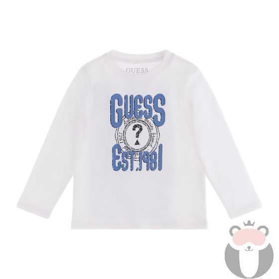 Guess Детска блуза с дълъг ръкав за момче White&Blue