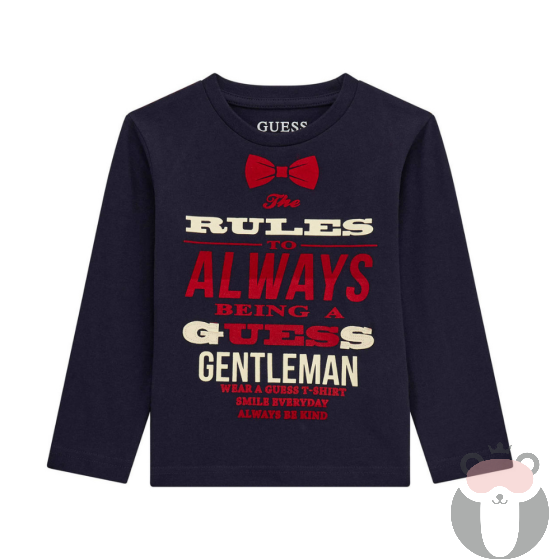 Guess Детска блуза с дълъг ръкав за момче GENTLEMAN