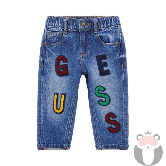 Guess Детски дънки за момче MEDIUM BABY LETTERS
