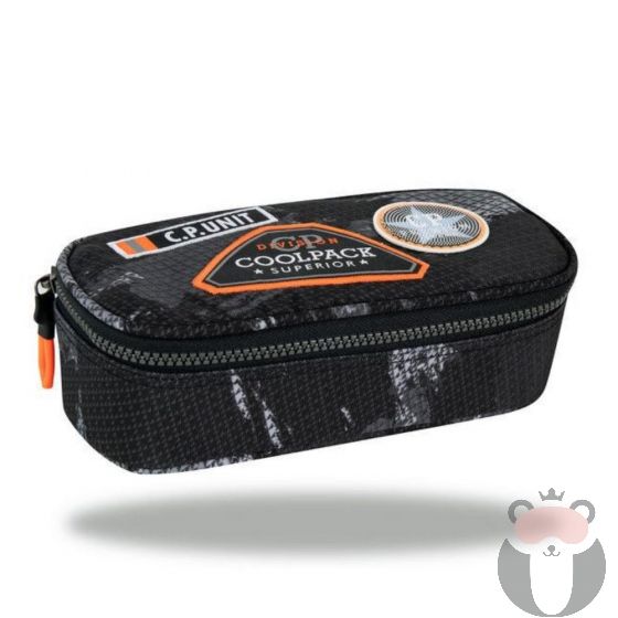 Coolpack Ученически объл несесер CAMPUS Badges B`Black