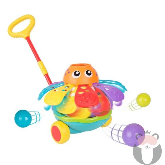 Играчка за бутане с топчета Октопод от серията Playgro +LEARN 12-36м