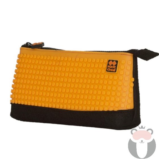 Несесер за моливи Pixie Crew PXA01, Черен/Оранжев