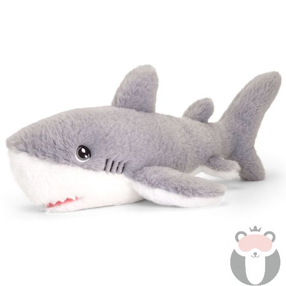 Акула, екологична плюшена играчка от серията Keeleco, 25 см., Keel Toys