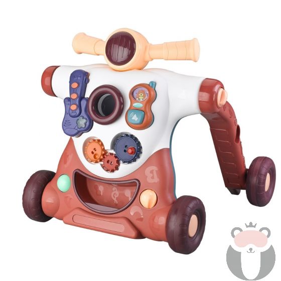 BabyDan - Проходилка ActiSteps 4in1 Baby Activity Walker, Bordeaux