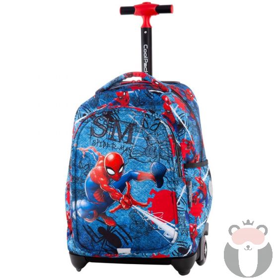 Coolpack Ученическа раница на колела Jack Spiderman Denim