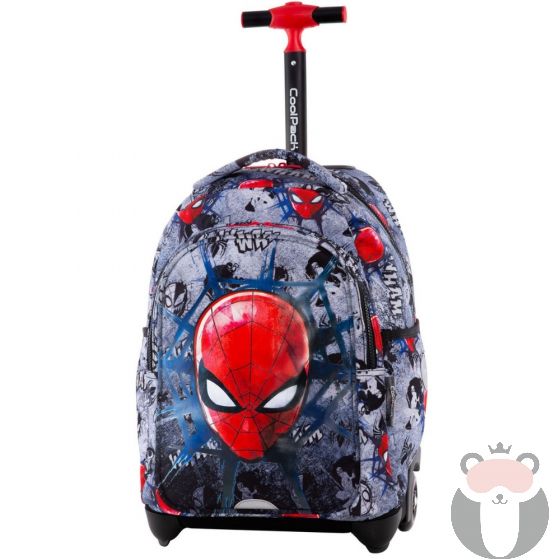 Coolpack Ученическа раница на колела Jack Spiderman Black