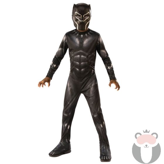 Rubies Детски карнавален костюм BLACK PANTHER CLASSIC, 883028337149