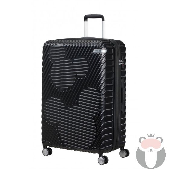 Samsonite Детски куфар AT на 4 колела Mickey Clouds 76 см с разширение Черен цвят