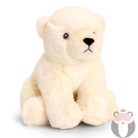 Полярна мечка, екологична плюшена играчка  Keeleco, 18 см., Keel Toys