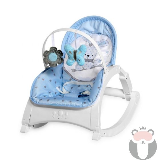 Lorelli Бебешки шезлонг Enjoy, Blue Bunny
