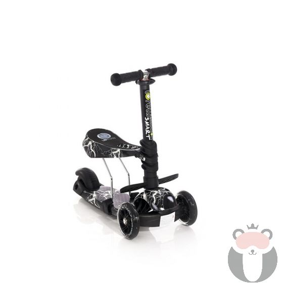 Lorelli Детска Тротинетка Smart, Black Flash