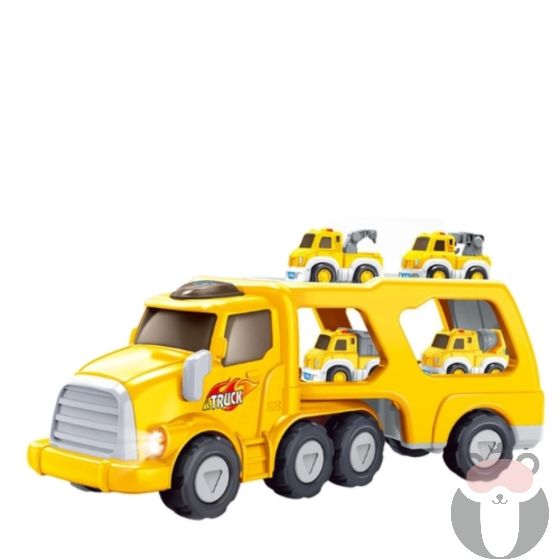 Sonne Детска камион с платформа и колички P1097127