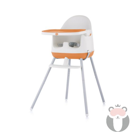 Chipolino Детски стол за хранене 3в1 "Пудинг", портокал