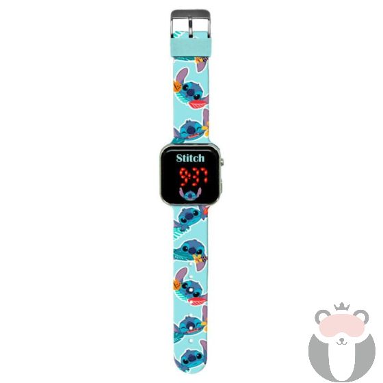 Stitch Детски LED часовник 