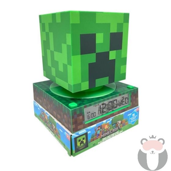 Minecraft 3D лампа с будилник