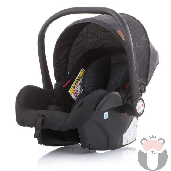 Chipolino Столче за кола с адаптор 0-13кг Естел, Антрацит