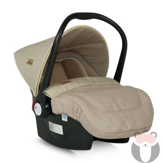 Lorelli Детско столче за кола с покривало Lifesaver, Beige - 0-13 кг.