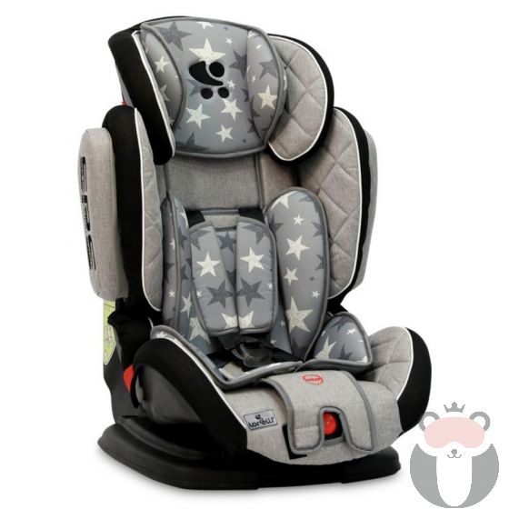 Lorelli Детско столче за кола Magic +SPS Isofix, Grey Stars 9-36 кг.