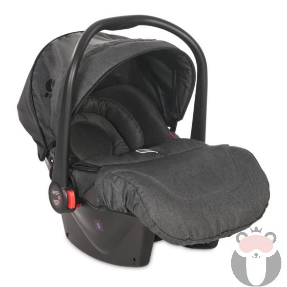 Lorelli Детско столче за кола с покривало Pluto,  Dark Grey - 0-13 кг.