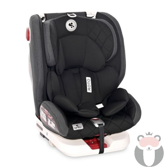 Lorelli Детско столче за кола Roto IsoFix, Black - 0-36 кг.