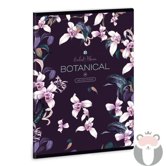 Ученическа тетрадка с широки редове А5, 40 листа, Botanic Orchid
