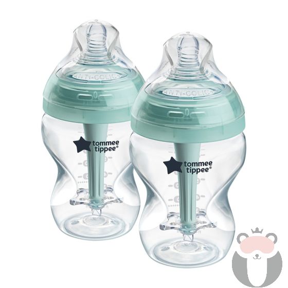 Tommee Tippee ШИШЕ ЗА ХРАНЕНЕ ANTI-COLIC+ САМОСТЕРИЛИЗИРАЩО 260 ml (2 бр.оп.) 0м+