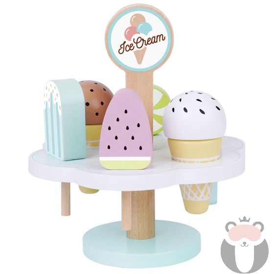 Tooky Toy Детски дървен щанд за сладолед