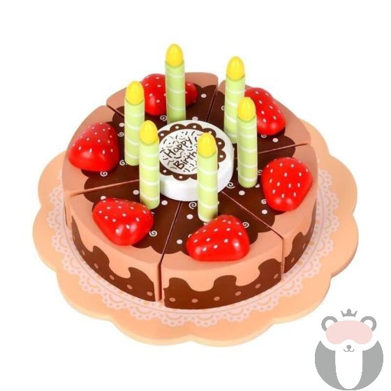 Дървена торта Happy Birthday, Шоколад
